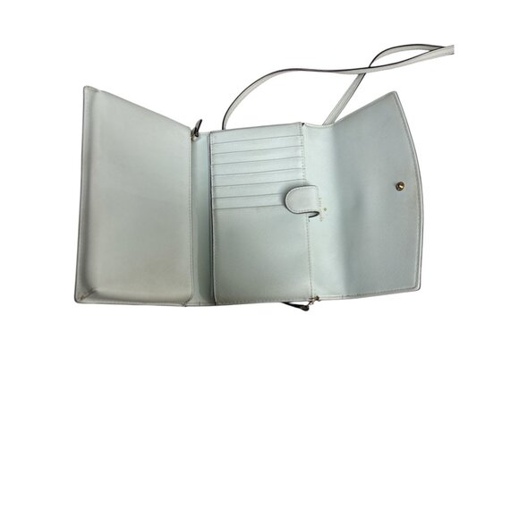 Kate Spade New York Light Blue Crossbody Wallet Bag With Gold Accent - Picture 5 of 6